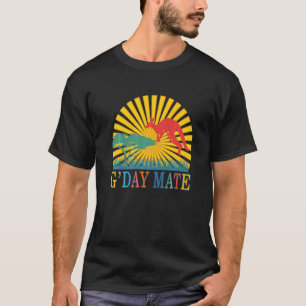 G'day Mate Australian Animals Kangaroo Aussie Sym T-Shirt