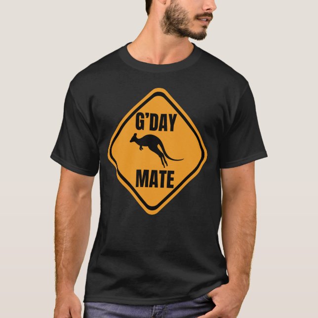 G'Day Mate - Australian Kangaroo  T-Shirt (Front)