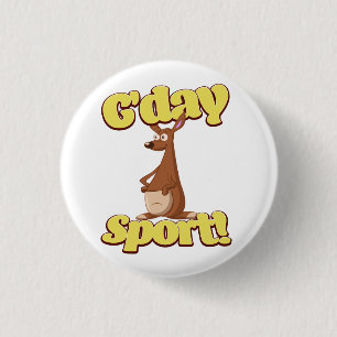 G'day Sport 3 Cm Round Badge