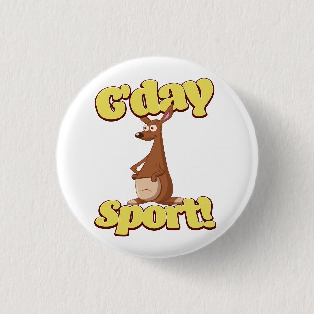 G'day Sport 3 Cm Round Badge (Front)