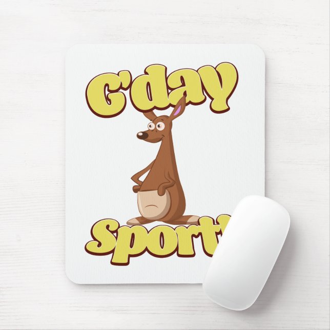 G'day Sport Mouse Mat (With Mouse)