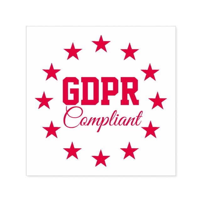 GDPR Compliant General Data Protection Regulation Self-inking Stamp (Design)