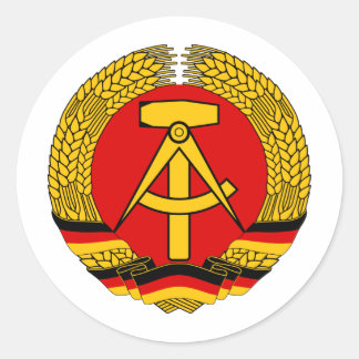 GDR. CLASSIC ROUND STICKER