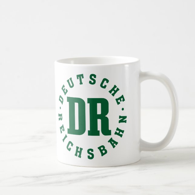 GDR. / DDR. Railway - German Reichsbahn Sign Coffee Mug (Right)