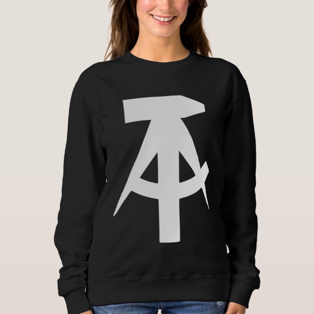 GDR  Flag hammer and compass   idea Sweatshirt (Front)