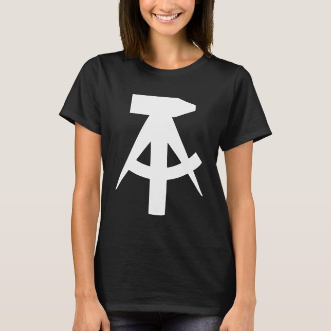 GDR  Flag hammer and compass   idea T-Shirt (Front)