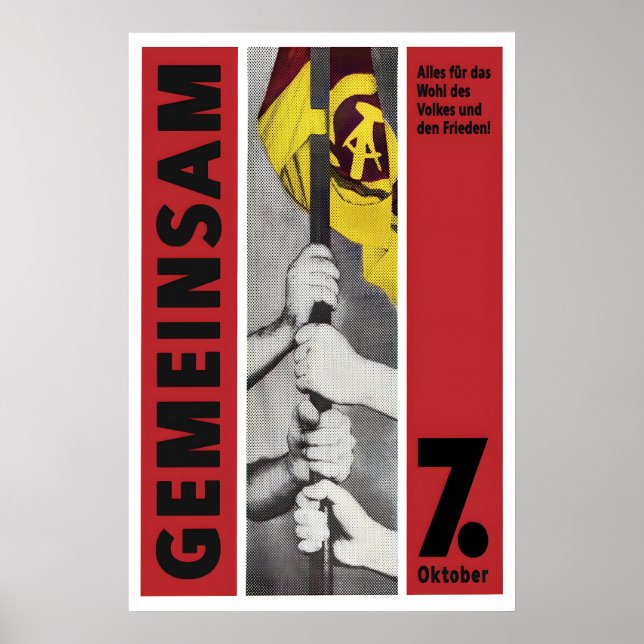 GDR Poster National Day Together. Everything for (Front)