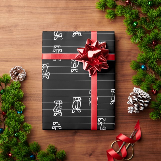 Ge’ez Numbers Illustration – Traditional Ethiopian Wrapping Paper (Holiday Gift)