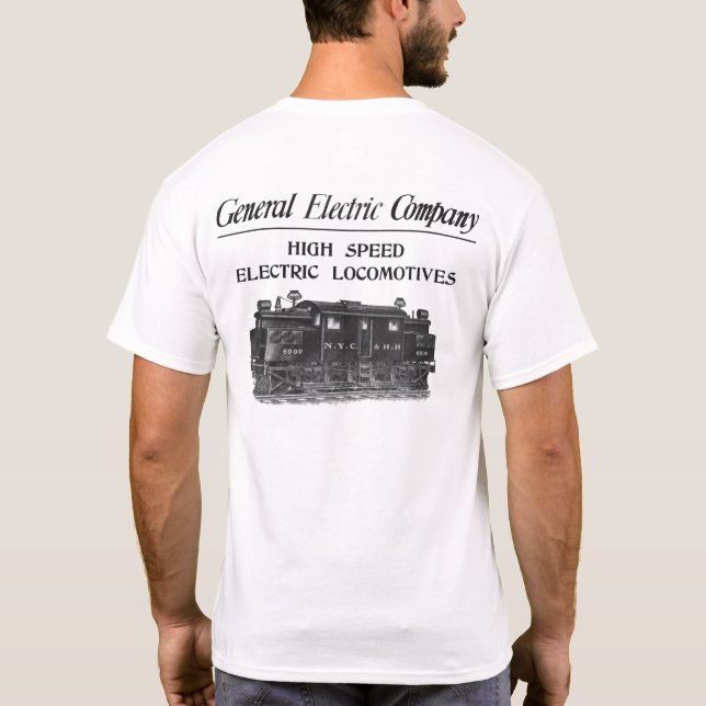 GE High Speed Electric Locomotives T-Shirt (Back)