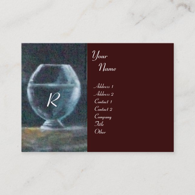 GEA ,MYRTLE AND WATER ,Monogram Business Card (Front)