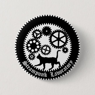 Gear Cat 6 Cm Round Badge