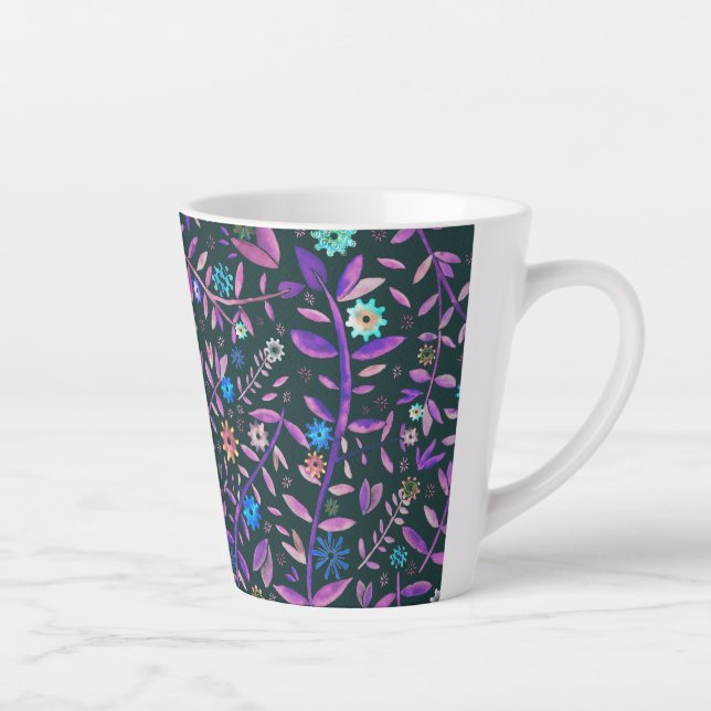 Gear Flower Latte Mug (Right)