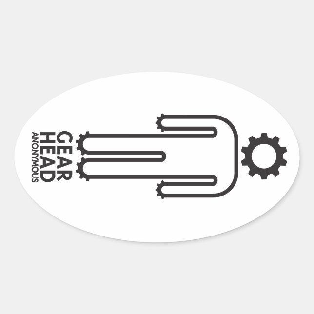 Gear Head Anonymous Sticker (Front)