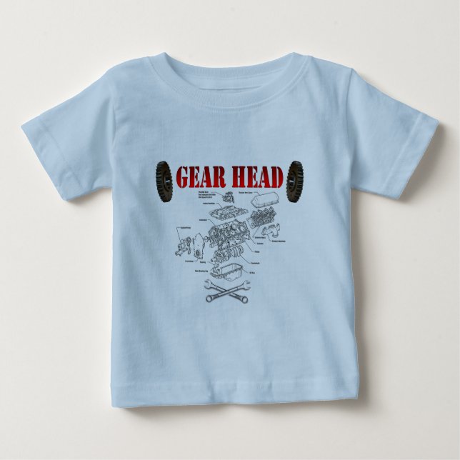 GEAR HEAD BABY T-Shirt (Front)