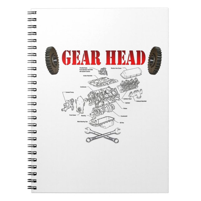GEAR HEAD NOTEBOOK (Front)