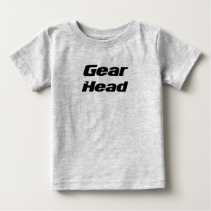 Gear Head onsie for baby. Baby T-Shirt