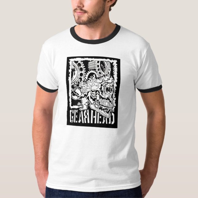 Gear Head Ringer T-Shirt (Front)