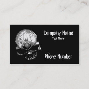 Gear Head Skull Business Card