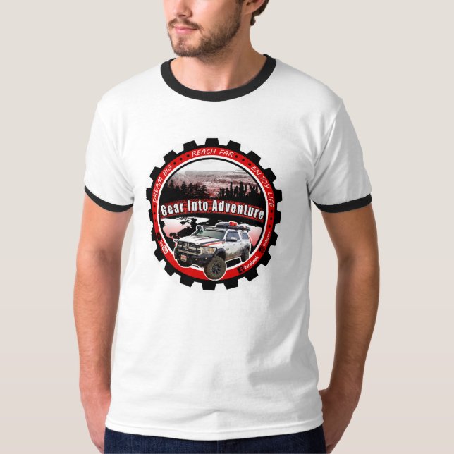 Gear into Adventure support t-shirt (Front)