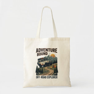 Gear Low Grind On Retro Off Road Adventure Tote Bag