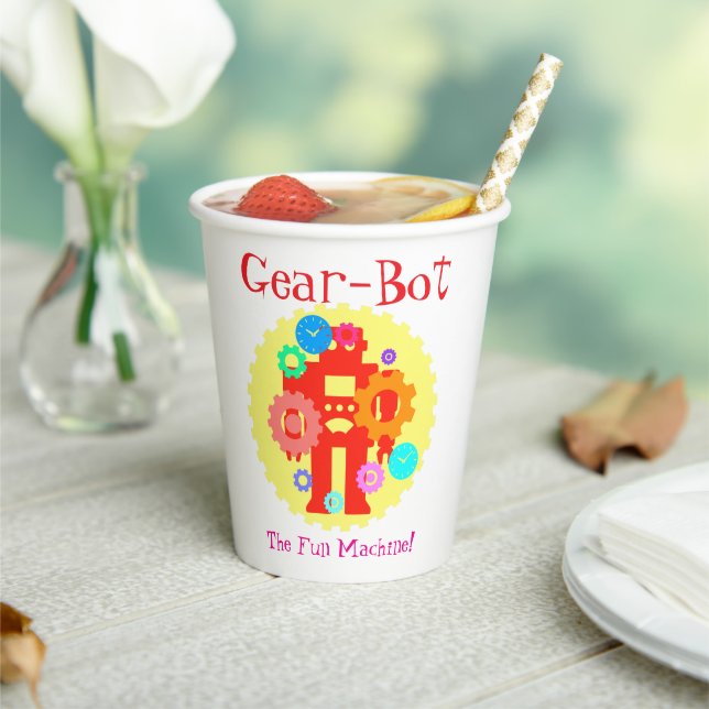 Gear Robot Paper Cups (Insitu)