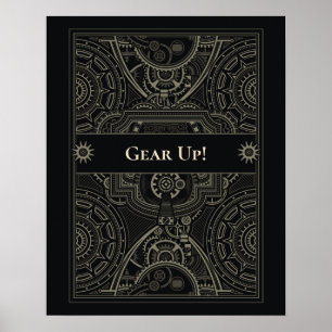 Gear Up! Custom Motivational Poster