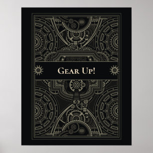 Gear Up! Custom Motivational Poster
