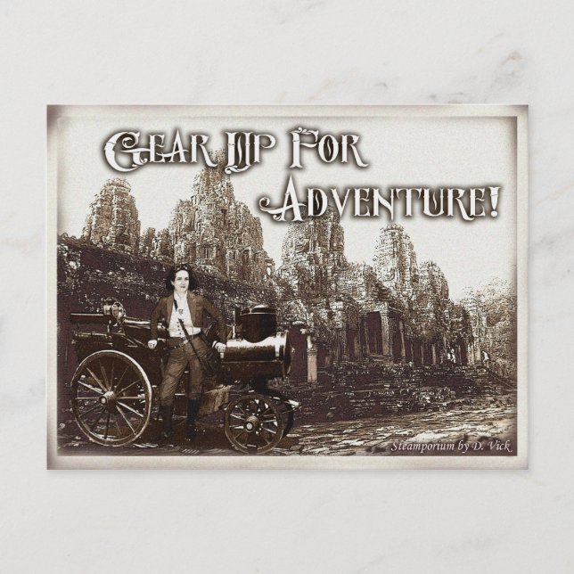 Gear Up For Adventure Postcard (Front)