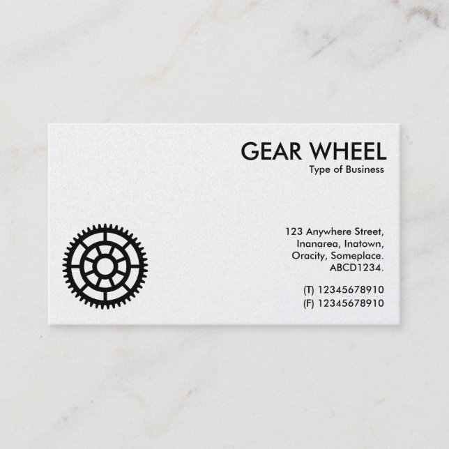 Gear Wheel 03 Business Card (Front)