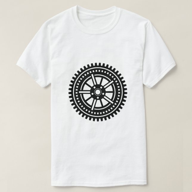 Gear Wheel - Complex 10 Spokes T-Shirt (Design Front)