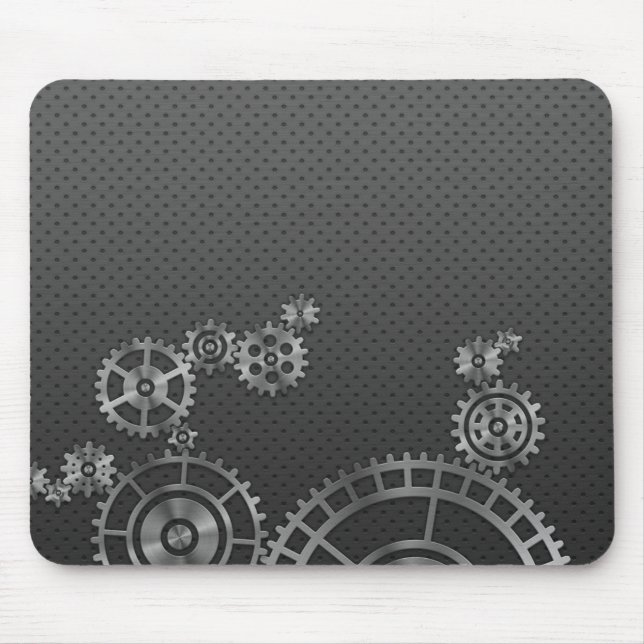 Gear Wheel Wallpaper Mouse Mat (Front)