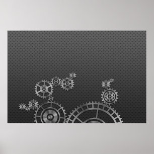 Gear Wheel Wallpaper Poster