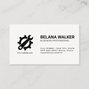 Gear Wrench Logo Business Card