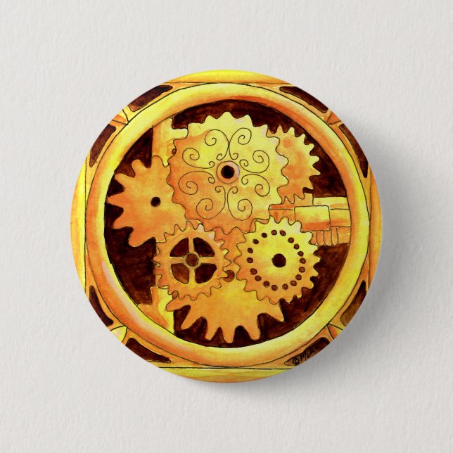 Gearbox1 6 Cm Round Badge (Front)