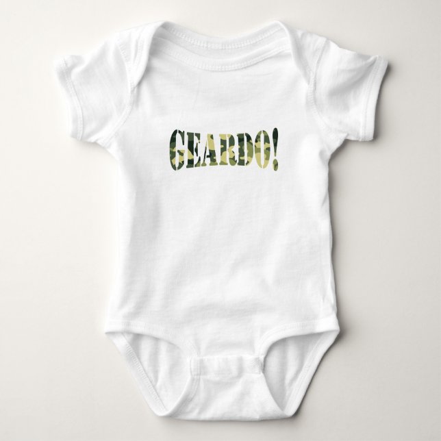 GEARDO! CAMO / CAMOUFLAGE BABY BODYSUIT (Front)