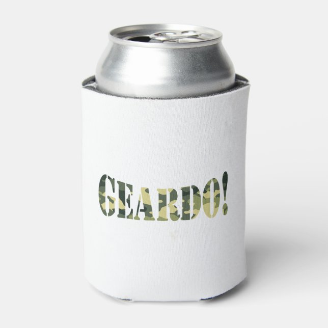 GEARDO! CAMO / CAMOUFLAGE CAN COOLER (Can Front)