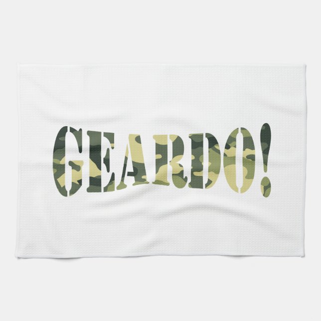 GEARDO! CAMO / CAMOUFLAGE TEA TOWEL (Horizontal)