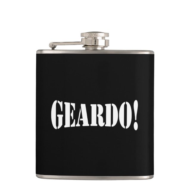 GEARDO! HIP FLASK (Front)