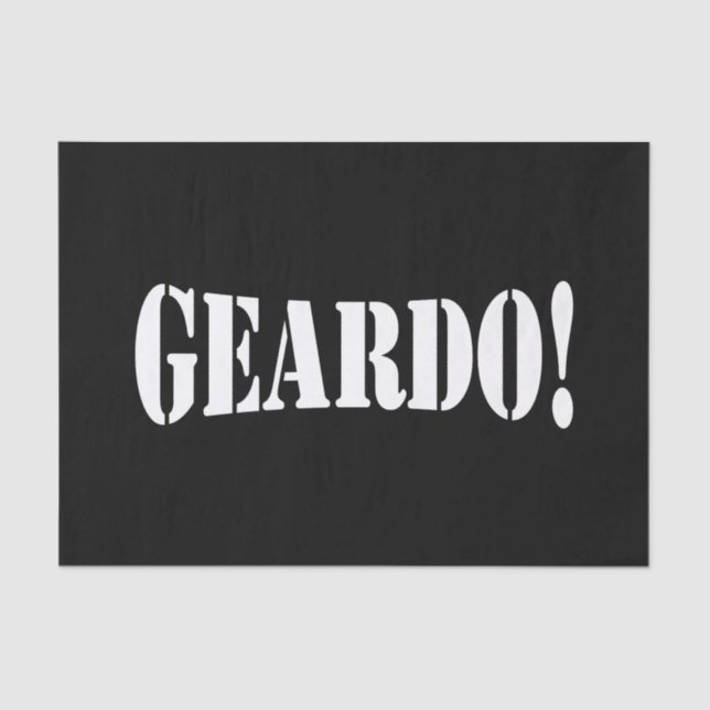 GEARDO! TISSUE PAPER (Front)