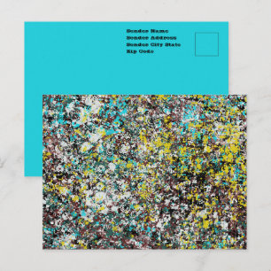 Geared Towards Abstract Art Design Lover Postcard