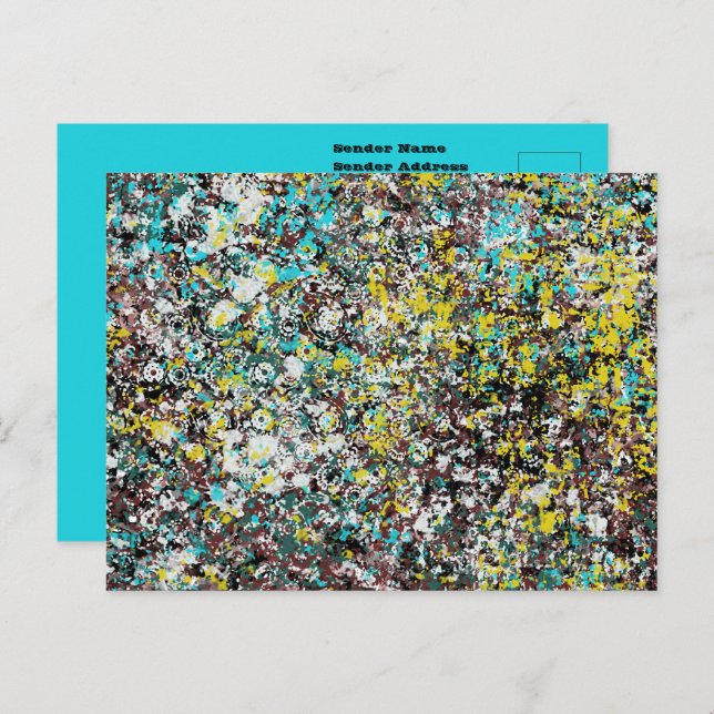 Geared Towards Abstract Art Design Lover Postcard (Front/Back)