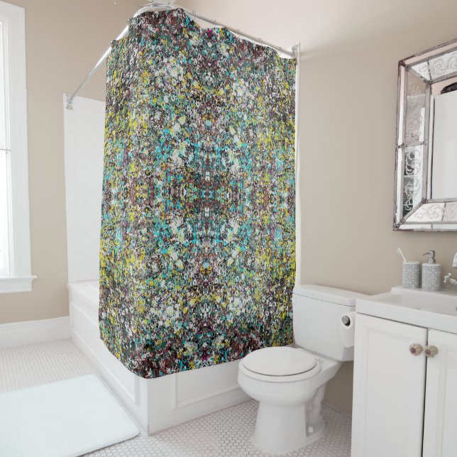 Geared Towards Abstract Art Design Lover Shower Curtain (In Situ)