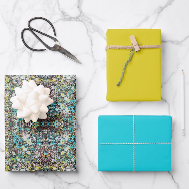 Geared Towards Abstract Art Design Lover Wrapping Paper Sheet (Front)