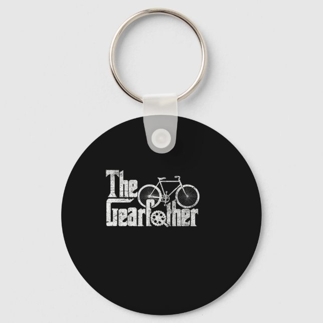 Gearfather Cycling Fathers Day Parody Gamer Dad Pa Key Ring