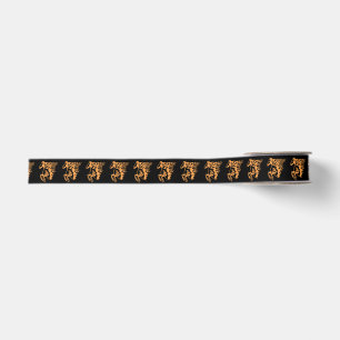 Gearhead Twister Orange Mustang Horse Grosgrain Ribbon