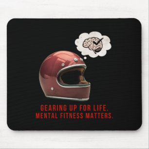 Gearing Up For Life. Mental Fitness S Sticker Mouse Mat