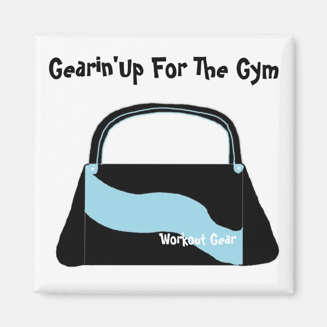 Gearing Up For The Gym Magnet (Front)
