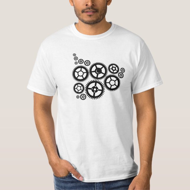 Gearpunk - a steampunk gear shirt (Front)