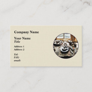 Gears and Wrenches in Machine Shop Business Card