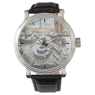 Gears and Wrenches in Machine Shop Watch